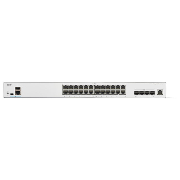 Cisco Catalyst C1300-24XT Switch Gestionado L2/L3, 24 Puertos 10G (20x 10GBase-T, 4x SFP+), Montaje en Rack