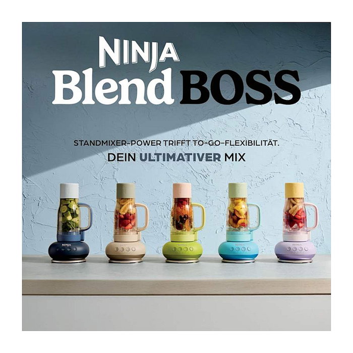 Ninja BlendBoss DB351EUCY Licuadora de 1200 W con Vaso de 760 ml, Azul medianoche Ninja BlendBoss DB351EUCY Licuadora de 1200 W con Vaso de 760 ml, Azul medianoche