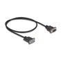 DeLOCK Cable serie RS-232 D-Sub9 macho a hembra 0,5 m