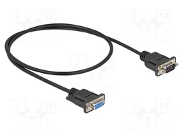 DeLOCK Cable serie RS-232 D-Sub9 macho a hembra 0,5 m