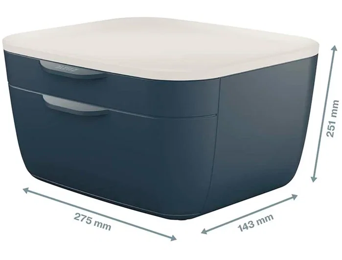 LEITZ Modulo Cosy 2 Cajones Gris LEITZ Modulo Cosy 2 Cajones Gris