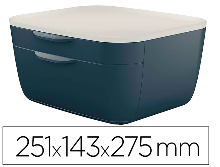 LEITZ Modulo Cosy 2 Cajones Gris LEITZ Modulo Cosy 2 Cajones Gris
