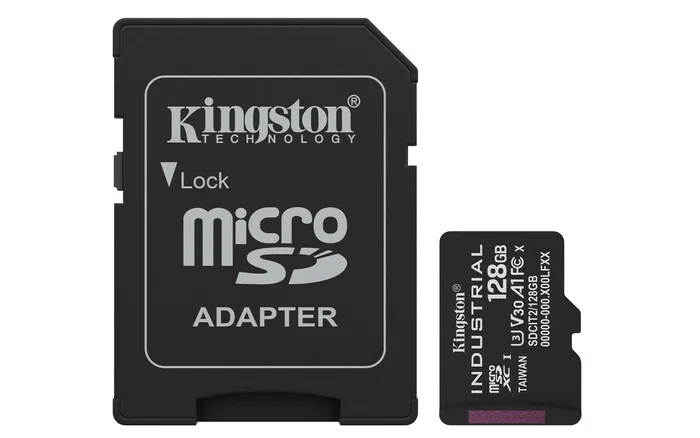 Kingston Industrial microSDXC 128 GB A1 pSLC con adaptador SD