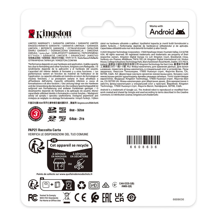 Kingston Tarjeta microSDXC Industrial 128GB Clase 10 UHS-I U3 V30 A1 - Lectura 100MB/s, Escritura 80MB/s con adaptador SD