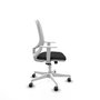 PIQUERAS Y CRESPO Silla de oficina Cilanco con mecanismo Sincro, Negro y Blanco