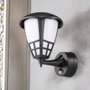 EDM Aplique Farol LED con Sensor Crepuscular y de Movimiento, 15W 1200LM 4000K Luz Día, IP65, Negro, 220-240V, Dimensiones 21.6x16x24.7mm