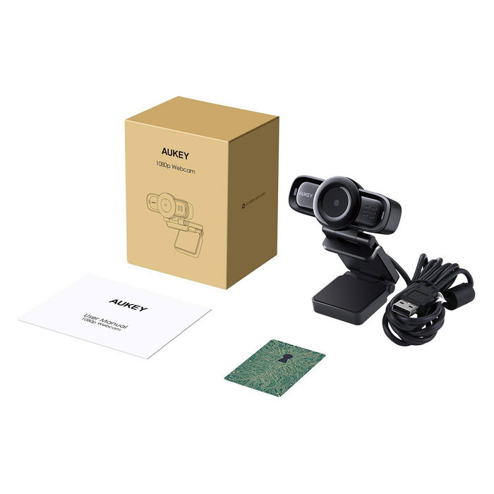 AUKEY Webcam PC-LM3 Autofocus Full HD 1080p con Sensor CMOS 1/3" Negra AUKEY Webcam PC-LM3 Autofocus Full HD 1080p con Sensor CMOS 1/3" Negra