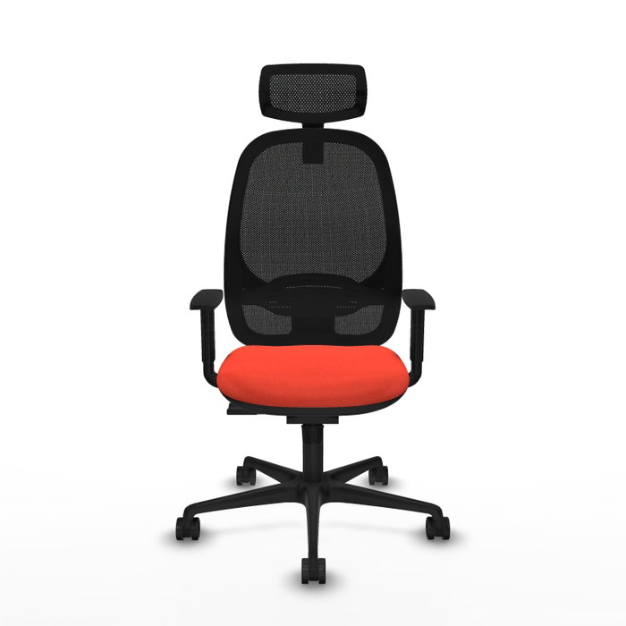 PIQUERAS Y CRESPO Silla de oficina Cilanco Naranja oscuro y Negro PIQUERAS Y CRESPO Silla de oficina Cilanco Naranja oscuro y Negro