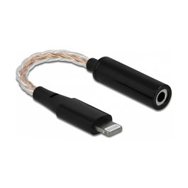DeLOCK Adaptador de Audio Lightning a 3,5 mm DAC 24 Bit/48 kHz Hi-Res