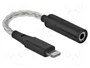 DeLOCK 66317 Adaptador de Audio Lightning a 3,5 mm con DAC Hi-Res