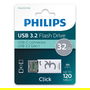 Philips Memoria USB 3.2 32GB Click Series Gen 1 USB-C Transparente Blanco