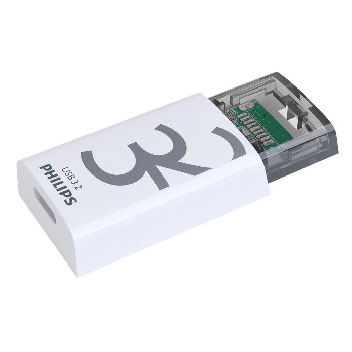 Philips Click Series USB-C 32GB Blanco y Transparente Philips Click Series USB-C 32GB Blanco y Transparente