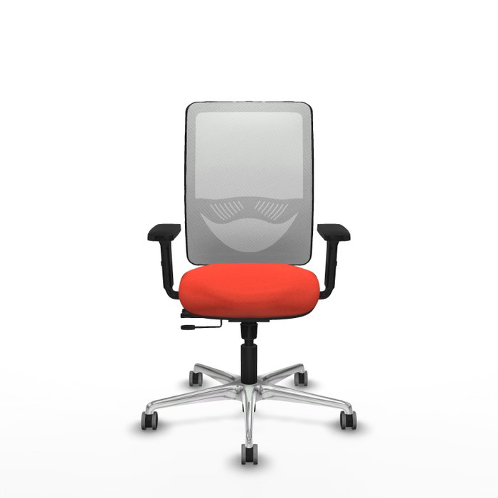 PIQUERAS Y CRESPO Silla de oficina Zulema con mecanismo Sincro/Traslack, Naranja oscuro y Blanco PIQUERAS Y CRESPO Silla de oficina Zulema con mecanismo Sincro/Traslack, Naranja oscuro y Blanco