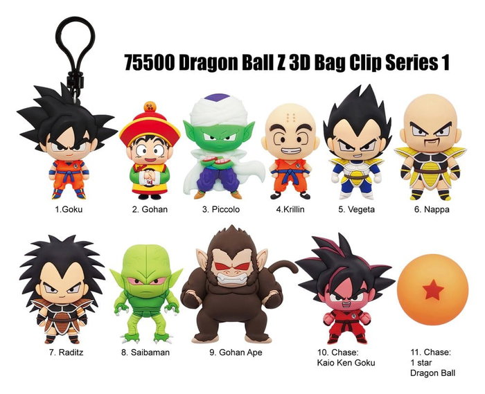 Monogram Int. Dragon Ball Z Colgantes PVC 3D Serie 1 Expositor (24)