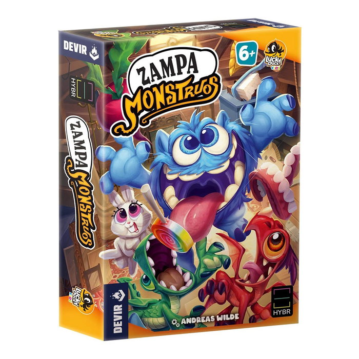 Devir - Zampa Monstruos - Juego de Mesa Cooperativo para Niños de 6+ Años - Mecánica de Mezcla de Colores, 2-4 Jugadores, 20 Minutos, Modo Historia y Fiesta - Castellano Devir - Zampa Monstruos - Juego de Mesa Cooperativo para Niños de 6+ Años - Mecánica de Mezcla de Colores, 2-4 Jugadores, 20 Minutos, Modo Historia y Fiesta - Castellano