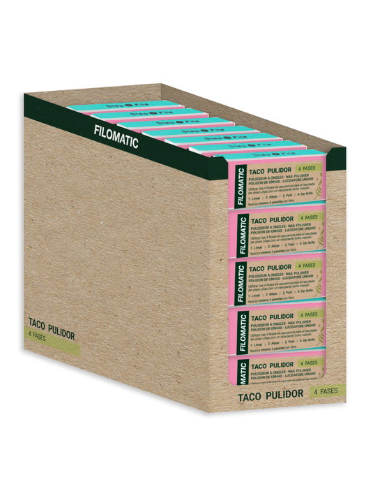 Filomatic Taco Pulidor 4 Fases 9.1x3.7 cm (24 Unidades)