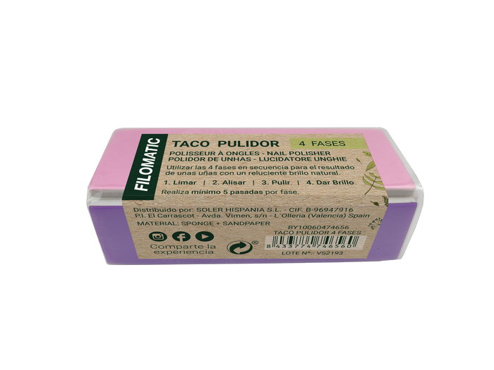 Filomatic Taco Pulidor 4 Fases 9.1x3.7 cm (24 Unidades)