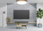 GSC Evolution Plafón techo LED Andra redondo 24W Efecto madera