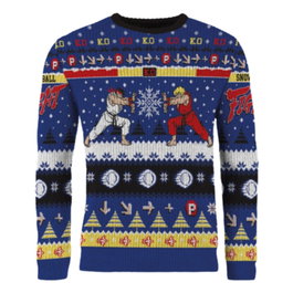 AAA Merchandise Street Fighter Suéter navideño Ryu & Ken talla M