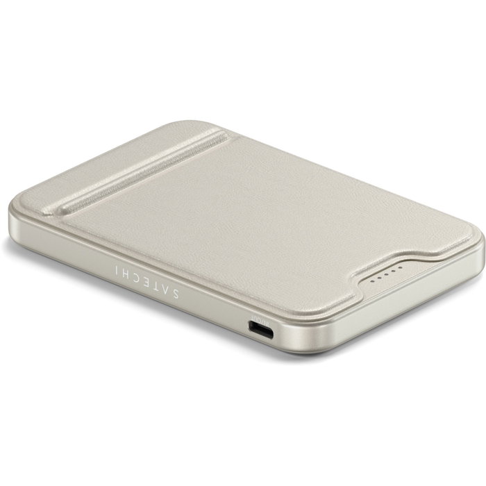 Satechi OntheGo Magnetic Qi2 Powerbank Stand 5000 mAh Sand