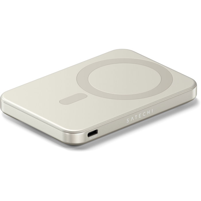 Satechi OntheGo Magnetic Qi2 Powerbank Stand 5000 mAh Sand