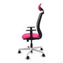 PIQUERAS Y CRESPO Silla de oficina Zulema Rosa con Mecanismo Sincro