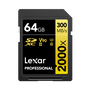 Lexar Professional 2000x 64 GB SDHC UHS-II Clase 10