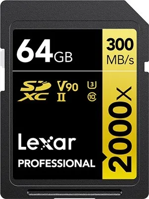 Lexar Professional 2000x 64 GB SDHC UHS-II Clase 10