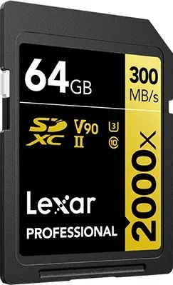 Lexar Professional 2000x 64 GB SDHC UHS-II Clase 10