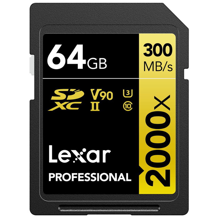 Lexar Professional 2000x 64 GB SDHC UHS-II Clase 10