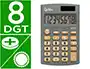 Liderpapel xf07 Calculadora de Bolsillo 8 Dígitos Solar y Pilas Gris 98x62x8 mm