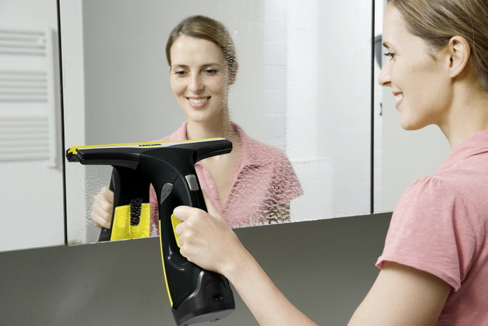Kärcher WV 2 Premium Black Edition Limpiacristales Negro y Amarillo