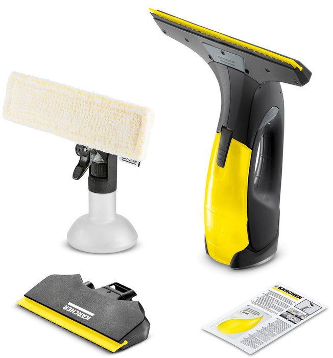 Kärcher WV 2 Premium Black Edition Limpiacristales Negro y Amarillo