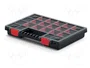 KISTENBERG Contenedor NORS 35 Negro con Particiones