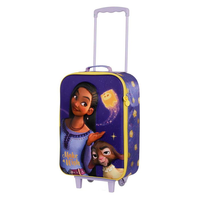 Karactermania Maleta Trolley 3D Wish Disney Equipaje de Mano Infantil 33x17x47cm
