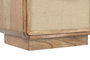 DKD Home Decor Mesita de Noche Mango y Yute con 2 Cajones