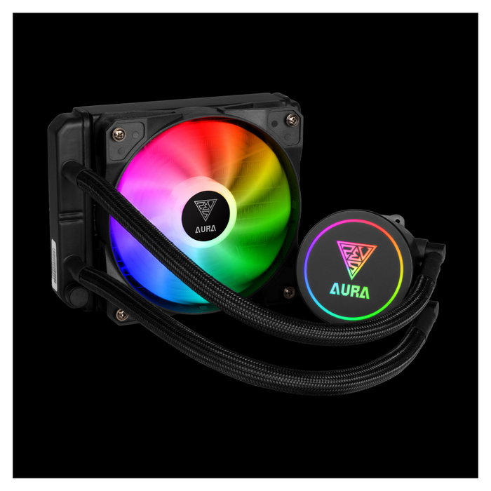 Gamdias Aura GL120 Kit de refrigeración líquida con ventilador de 12 cm e iluminación LED Gamdias Aura GL120 Kit de refrigeración líquida con ventilador de 12 cm e iluminación LED