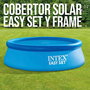 Intex Cobertor Solar para Piscina Easy Set Frame Diámetro 366 cm PVC