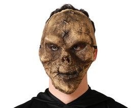Mascara De Zombie Con Textura De Carne Y Costuras Halloween Terror