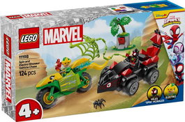 Lego - Juego de Construcción Spin Y Electro: Duelo de Vehículos Dinosaurio Spidey - +36 Meses