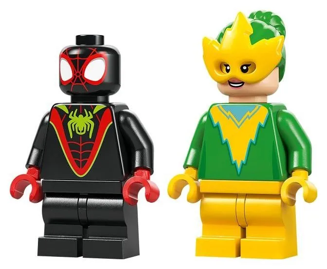 LEGO Marvel Spin y Electro: Duelo de Vehículos Dinosaurio