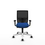 PIQUERAS Y CRESPO Silla de oficina Yunquera con mecanismo Sincro/Traslack, Azul y Negro