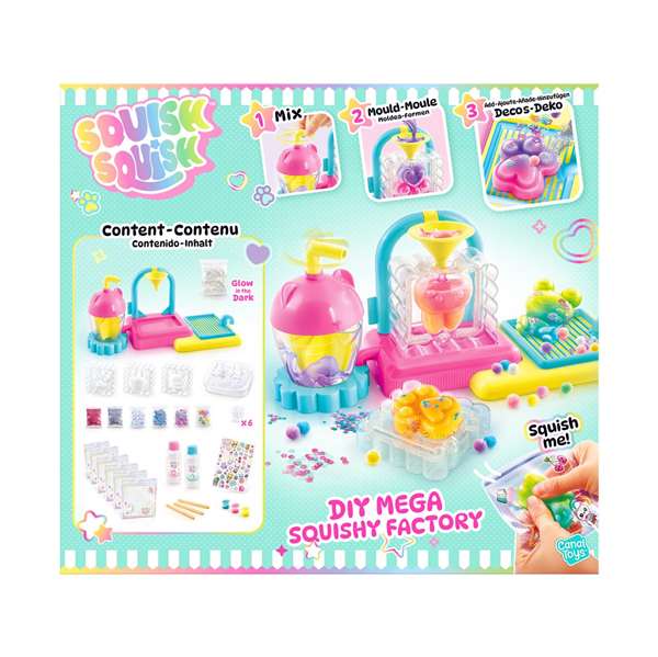 Canal Toys Fábrica de Squishies DIY Juego Creativo con Moldes para Crear Squishies Glow in The Dark - Incluye Geles, Colorantes y Purpurina - Multicolor Canal Toys Fábrica de Squishies DIY Juego Creativo con Moldes para Crear Squishies Glow in The Dark - Incluye Geles, Colorantes y Purpurina - Multicolor