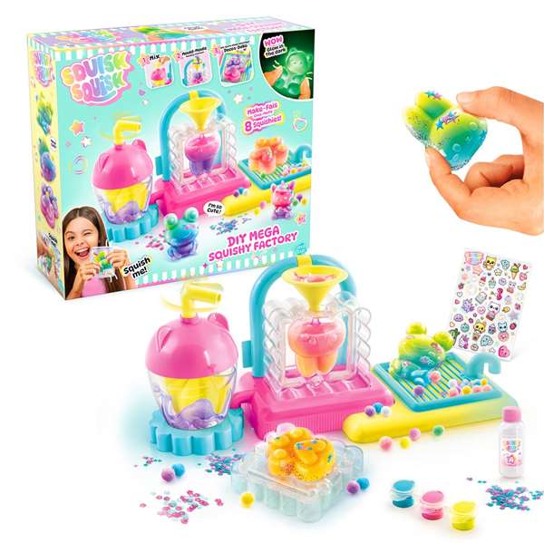 Canal Toys Fábrica de Squishies DIY Juego Creativo con Moldes para Crear Squishies Glow in The Dark - Incluye Geles, Colorantes y Purpurina - Multicolor Canal Toys Fábrica de Squishies DIY Juego Creativo con Moldes para Crear Squishies Glow in The Dark - Incluye Geles, Colorantes y Purpurina - Multicolor