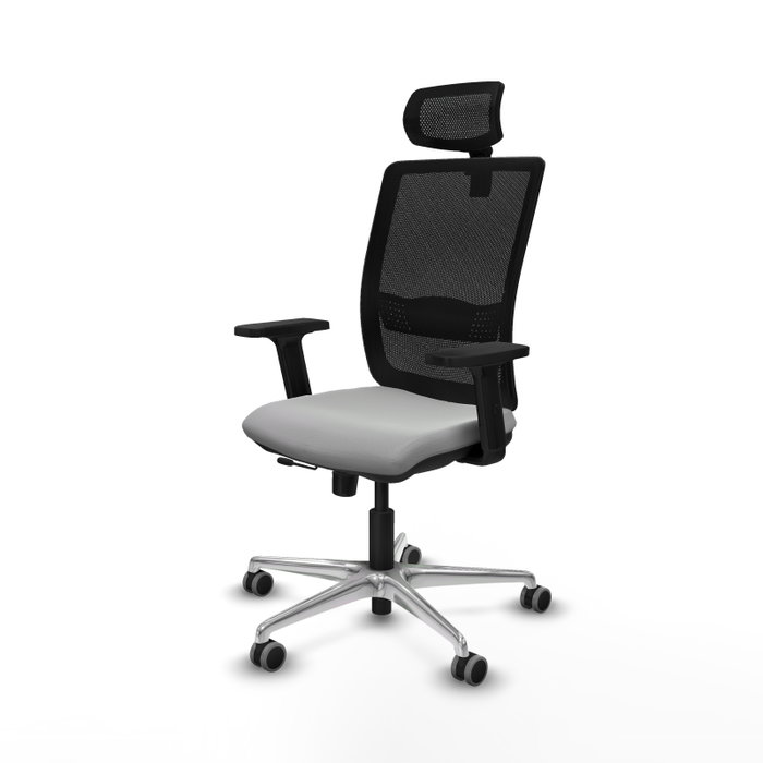 PIQUERAS Y CRESPO Silla de oficina Haches Gris claro y Negro PIQUERAS Y CRESPO Silla de oficina Haches Gris claro y Negro