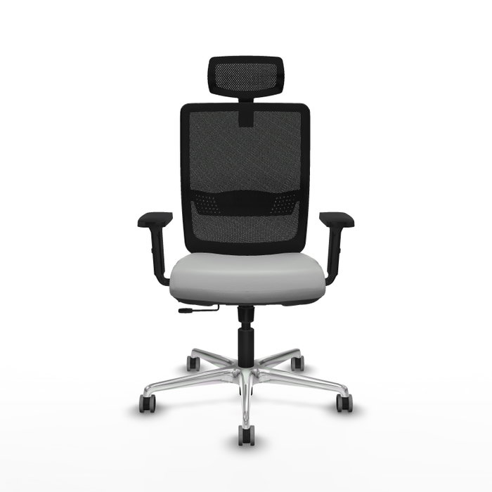 PIQUERAS Y CRESPO Silla de oficina Haches Gris claro y Negro PIQUERAS Y CRESPO Silla de oficina Haches Gris claro y Negro
