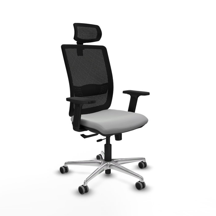 PIQUERAS Y CRESPO Silla de oficina Haches Gris claro y Negro PIQUERAS Y CRESPO Silla de oficina Haches Gris claro y Negro