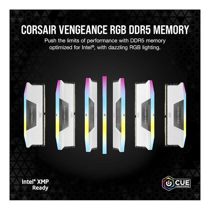 Corsair Vengeance RGB 16GB (2 x 8GB) 5200 MHz CL40 AMD EXPO & Intel XMP