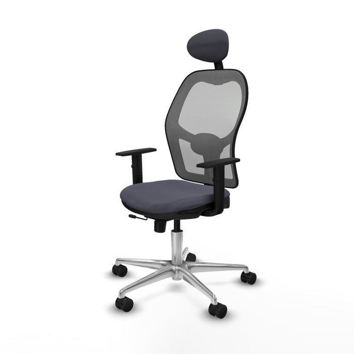 PIQUERAS Y CRESPO Silla de oficina Jorquera Gris con mecanismo Sincro/Traslack
