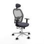 PIQUERAS Y CRESPO Silla de oficina Jorquera Gris con mecanismo Sincro/Traslack